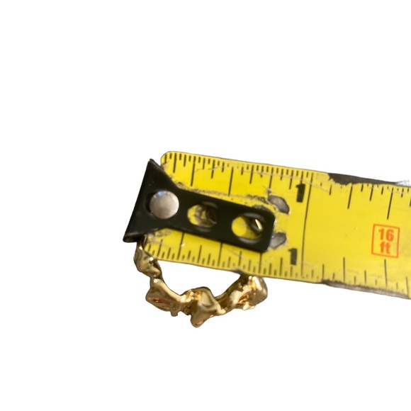 2 Piece Gold Chunky Cuff Rings - Picture 3 of 6